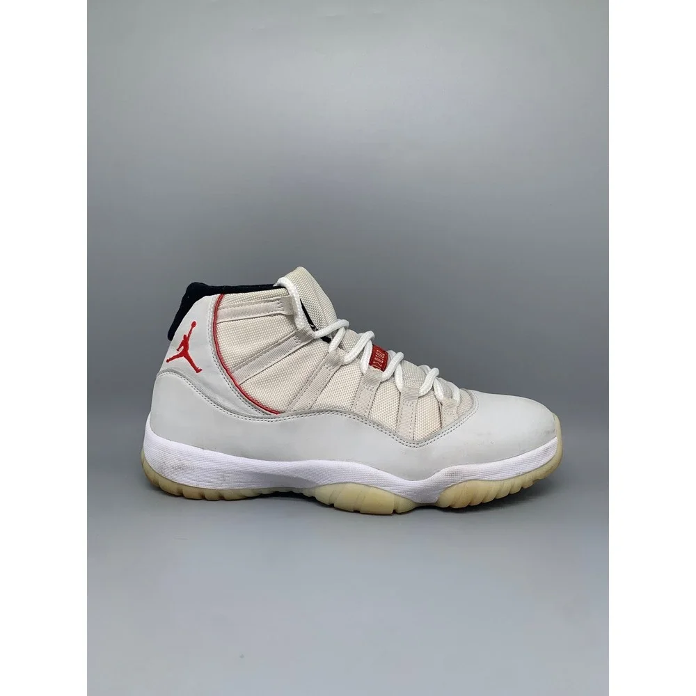 Jordan‎ 11 Retro Platinum Tint Sail Red 378037-016 Men's Sz 11